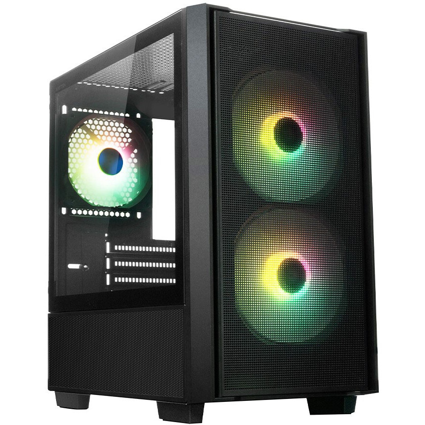 Компьютерный корпус Aerocool / Formula Atomic V1 без БП, mATX, боковое окно (закаленное стекло), чер