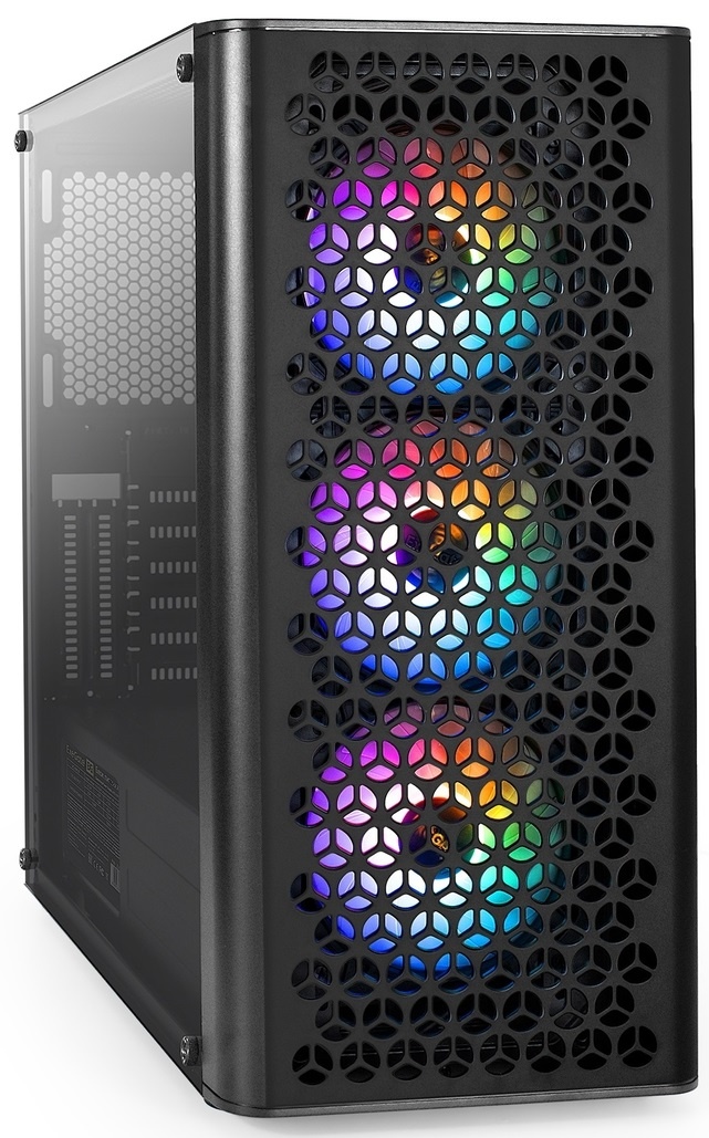 Компьютерный корпус Miditower ExeGate EVO-9202-NPX700 (ATX, БП 700NPX с вент. 12 см, с окном, 1*USB+