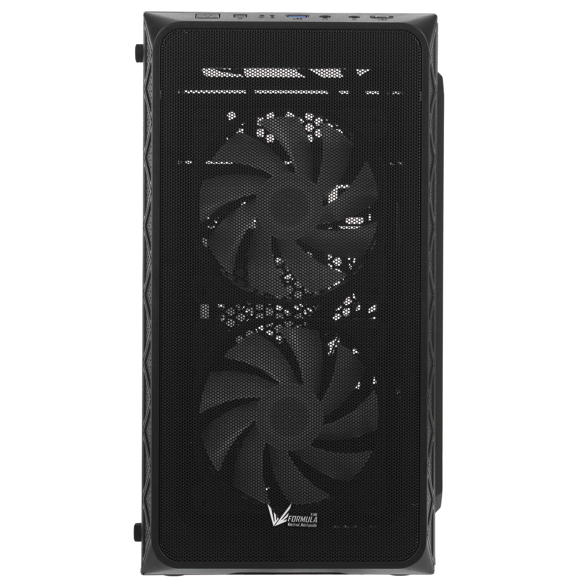 Корпус AeroCool / Formula Air Mesh G4 PLUS черный без БП mATX 1xUSB2.0 1xUSB3.1 audio
