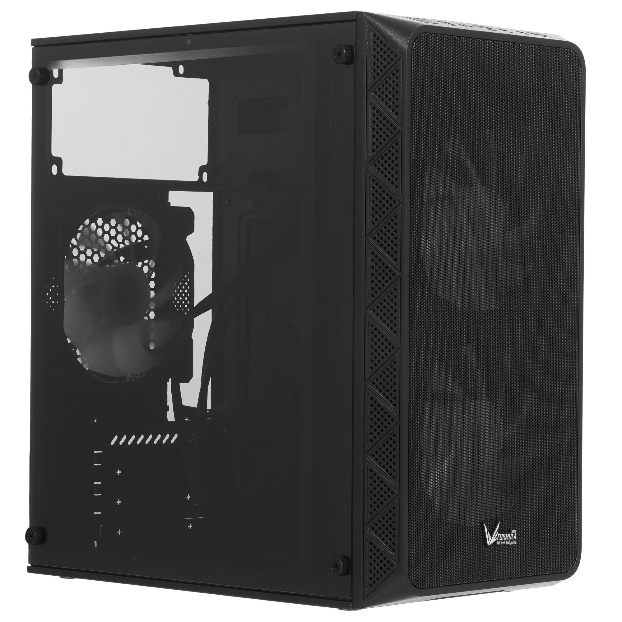Корпус AeroCool / Formula Air Mesh G4 PLUS черный без БП mATX 1xUSB2.0 1xUSB3.1 audio