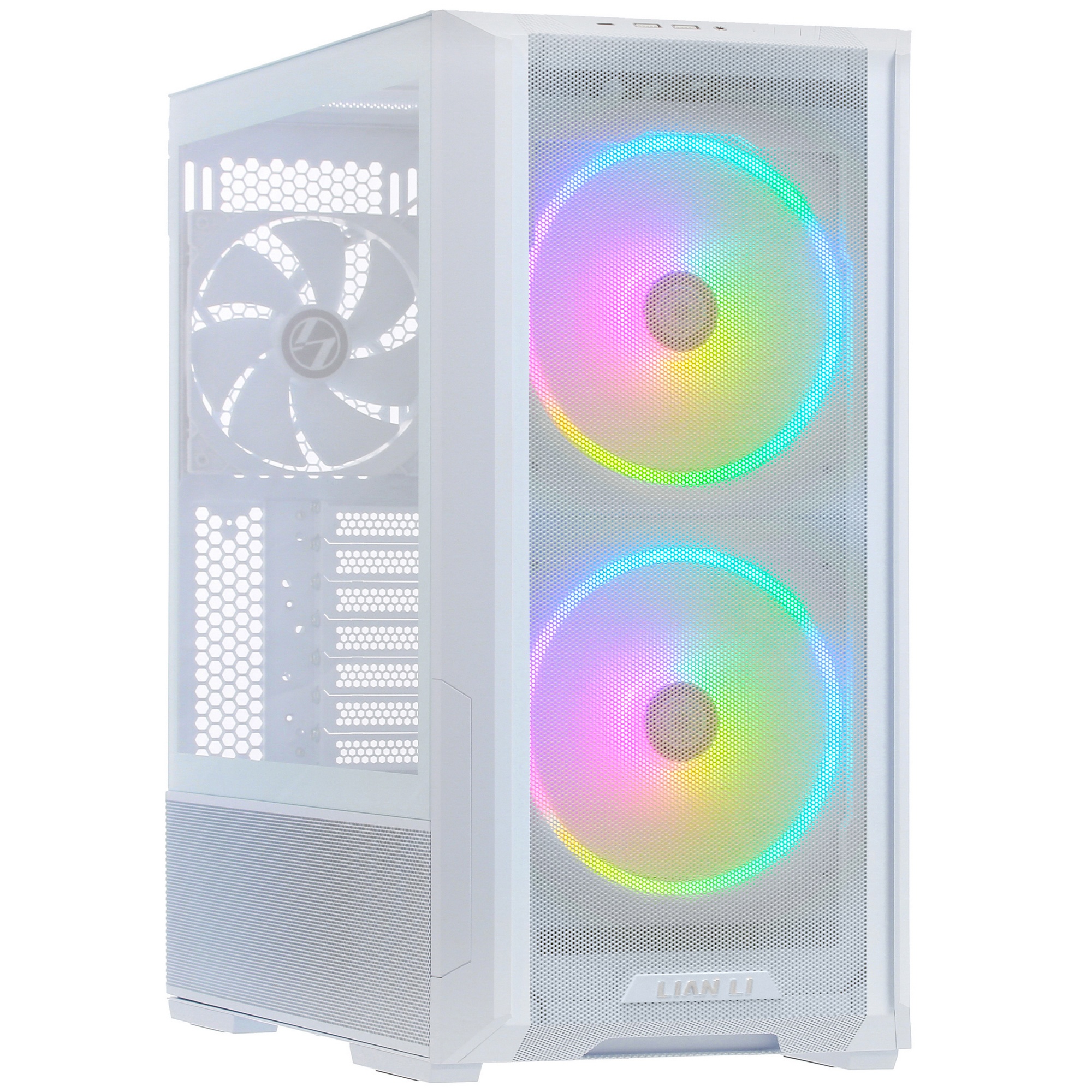 Компьютерный корпус Lian-Li Lancool 216 белый без БП ATX 2xUSB3.0 audio bott PSU