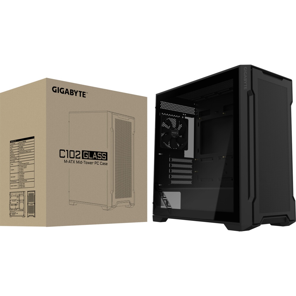 Компьютерный корпус GIGABYTE AORUS C300 GLASS MidiTower без Б/П ATX MicroATX MiniITX Цвет черный GB-