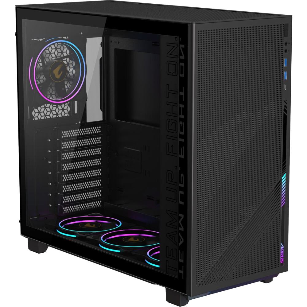 Компьютерный корпус GIGABYTE AORUS C300 GLASS MidiTower без Б/П ATX MicroATX MiniITX Цвет черный GB-