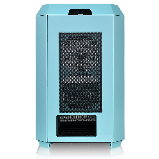 Компьютерный корпус Thermaltake The Tower 300 Turquoise голубой без БП miniITX 7x120mm 5x140mm 2xUSB