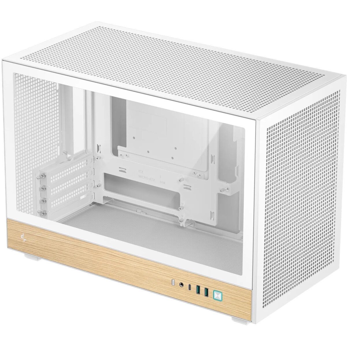 Компьютерный корпус Thermaltake The Tower 300 Turquoise голубой без БП miniITX 7x120mm 5x140mm 2xUSB