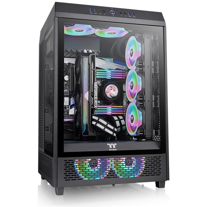 Компьютерный корпус Thermaltake Ceres 350 MX голубой без БП E-ATX 2x140mm 2xUSB3.0 audio bott PSU