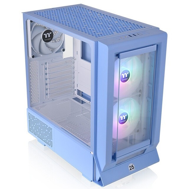 Компьютерный корпус Thermaltake Ceres 350 MX голубой без БП E-ATX 2x140mm 2xUSB3.0 audio bott PSU