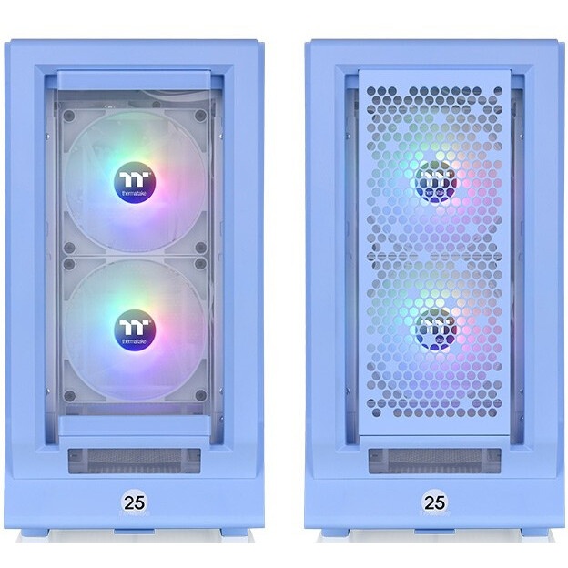 Компьютерный корпус Thermaltake Ceres 350 MX голубой без БП E-ATX 2x140mm 2xUSB3.0 audio bott PSU