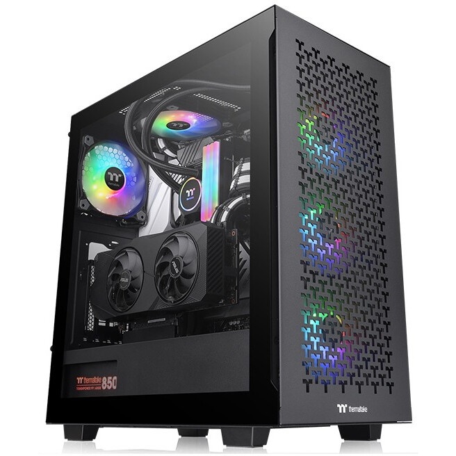 Компьютерный корпус Thermaltake Ceres 350 MX голубой без БП E-ATX 2x140mm 2xUSB3.0 audio bott PSU