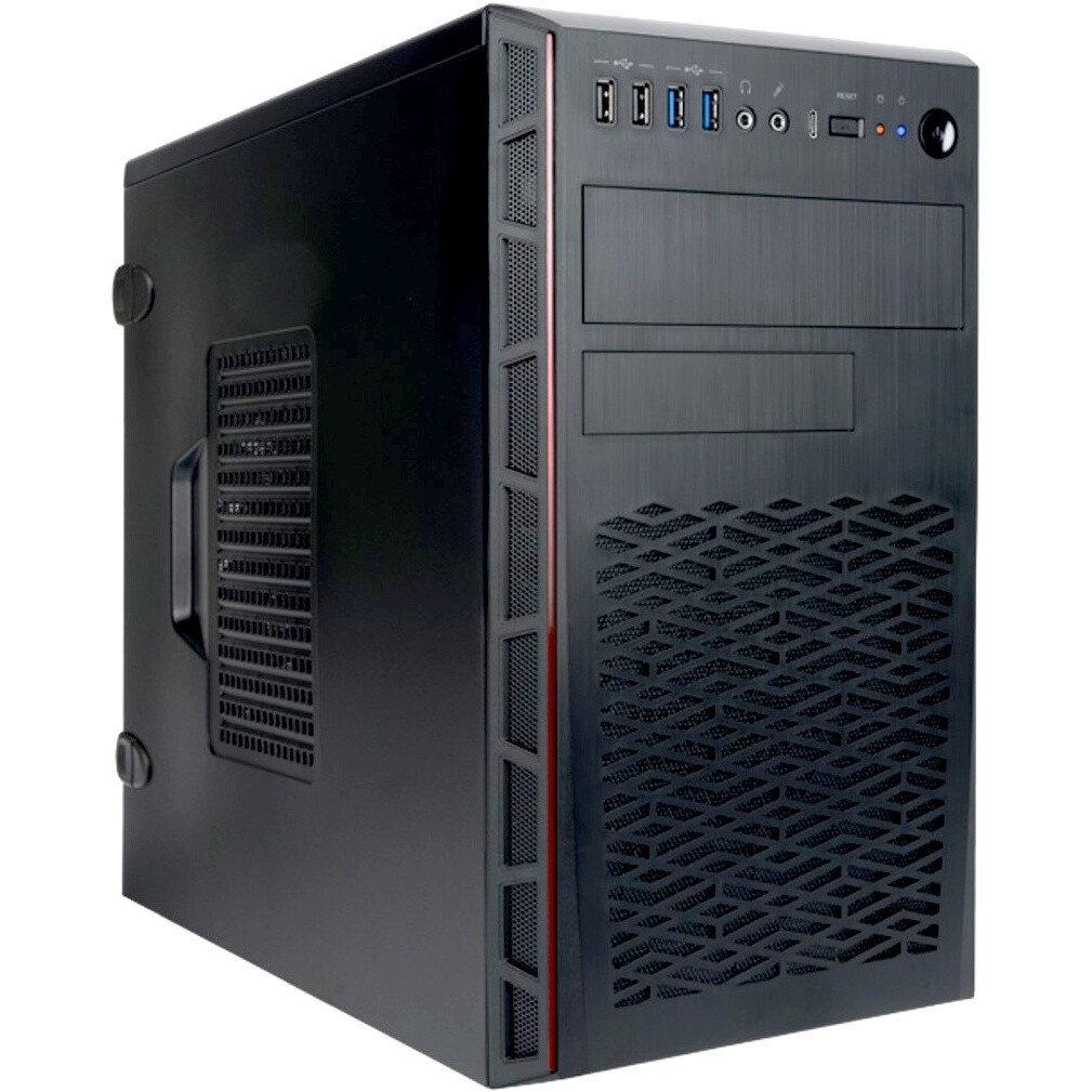 Компьютерный корпус Exegate EX280389RUS Miditower Exegate CP-604 Black, ATX, , 2*USB,