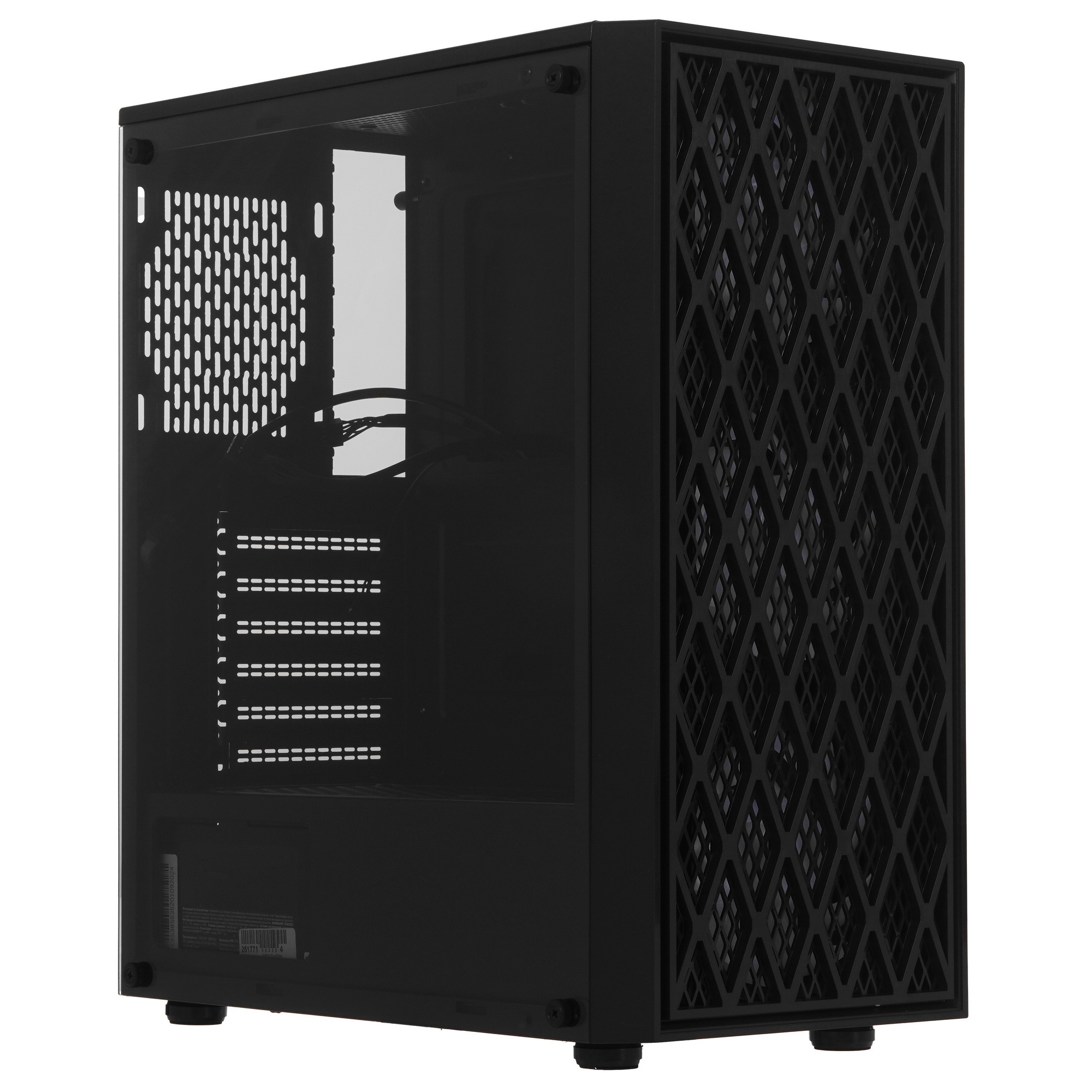 Компьютерный корпус Miditower ExeGate EVO-8243-EVO800 (ATX, БП EVO800RGB с вент. 12 см, 2*USB+1*USB3