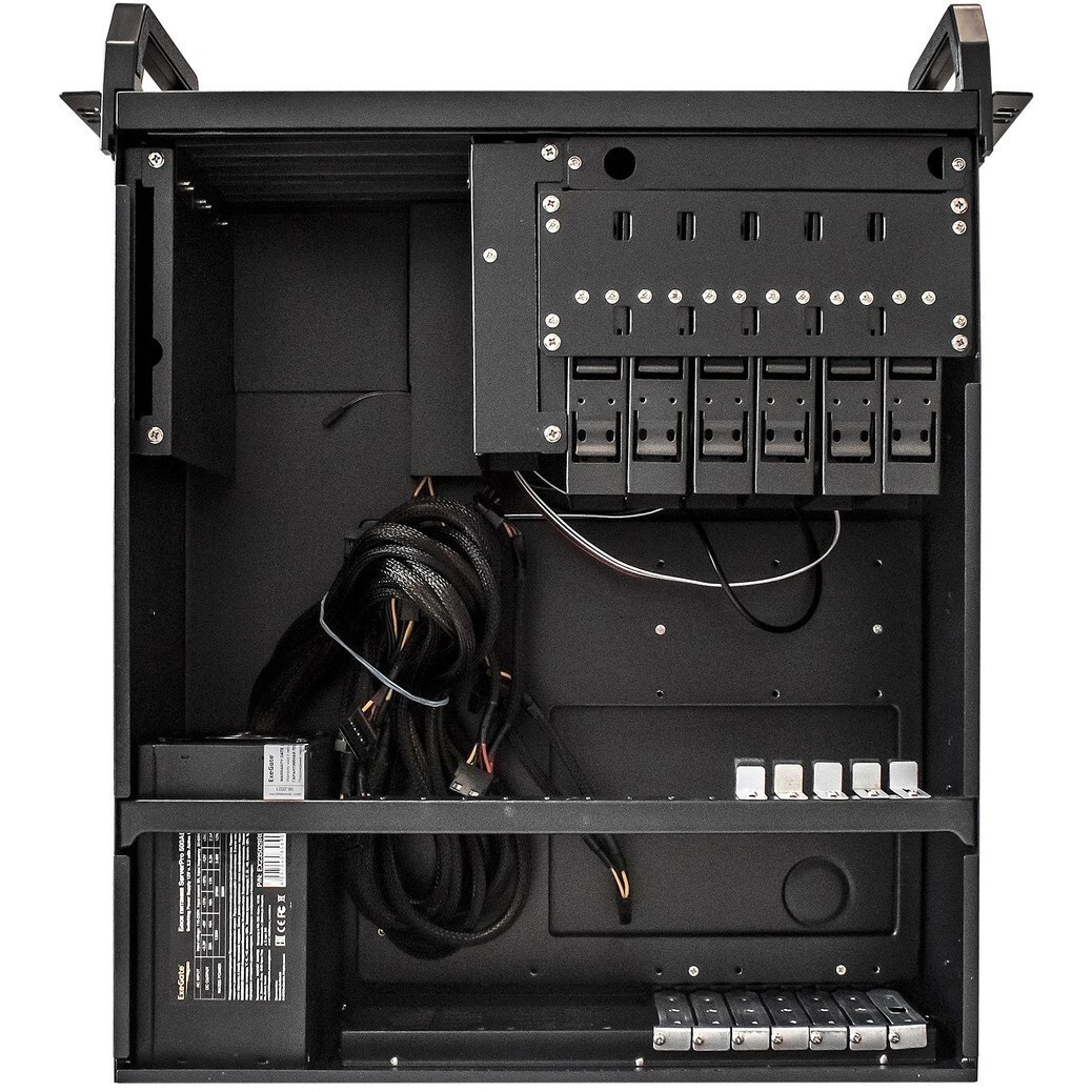 Серверный корпус ExeGate EX293567RUS Pro 4U480-06/4U4021S RM 19", высота 4U, глубина 480, БП 1200AD