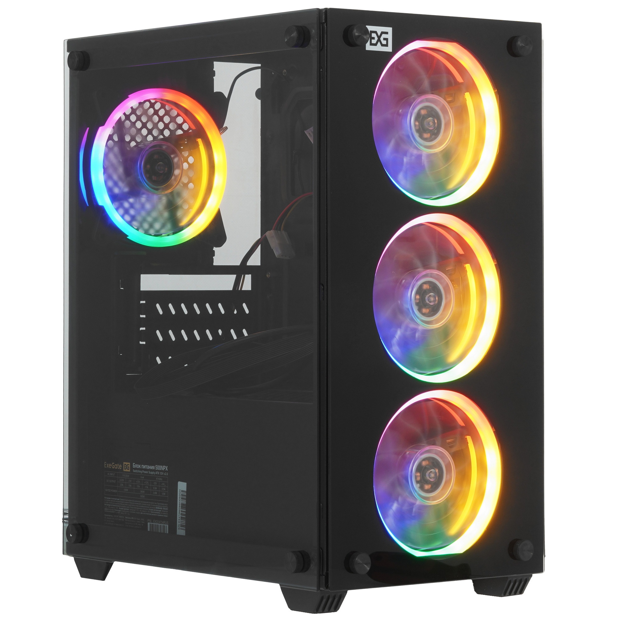 Компьютерный корпус Minitower ExeGate Mistery X2-NPX500