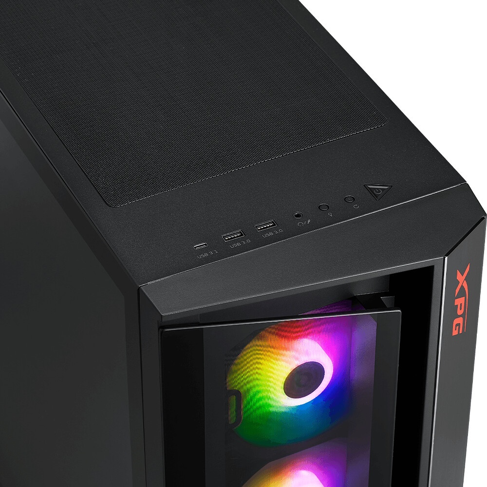 Компьютерный корпус ADATA XPG STARKER черный Mid-Tower, Micro-ATX, Mini-ITX, Standard-ATX, USB 3.2 G