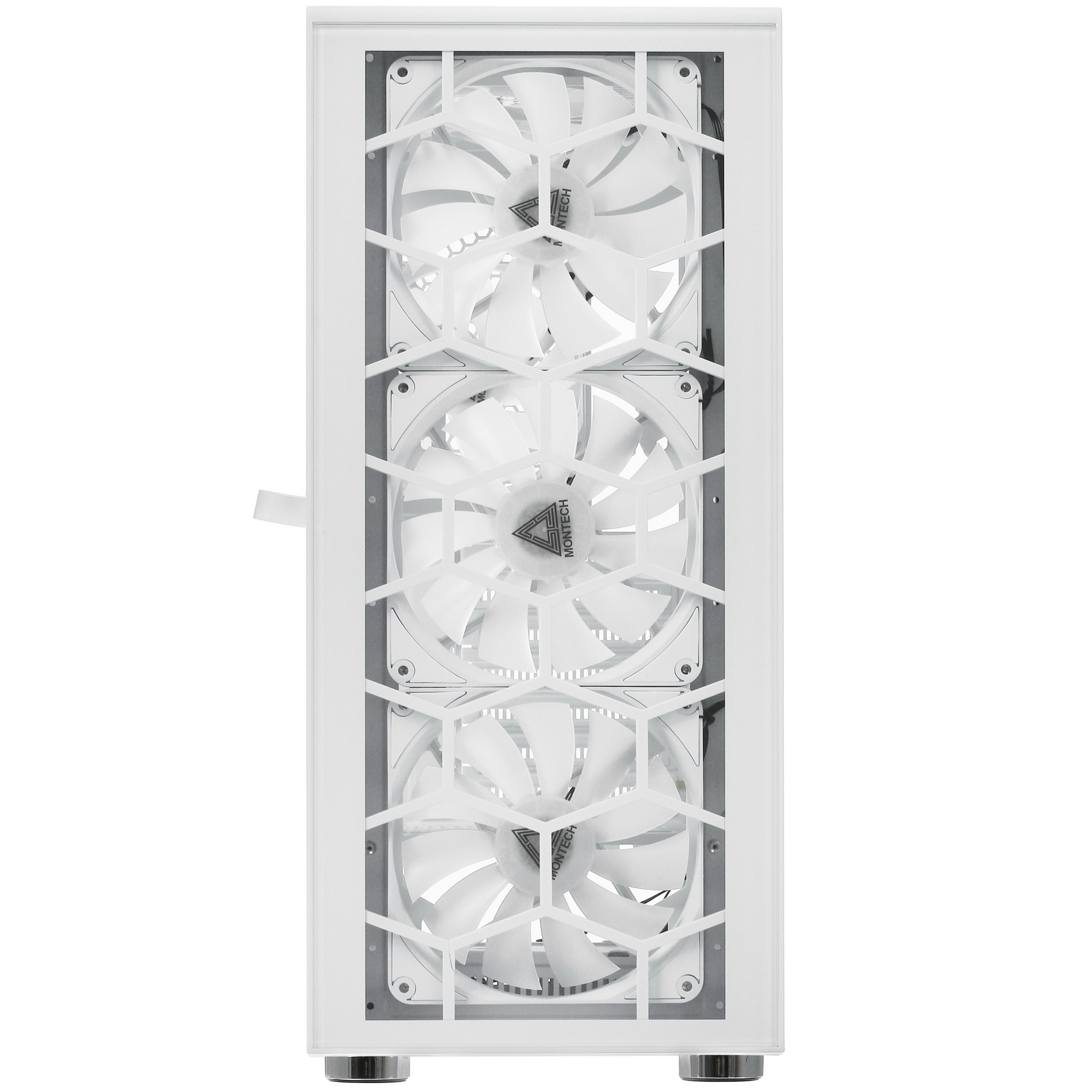Компьютерный корпус Montech X3 Glass белый без БП ATX 3x140mm 2xUSB2.0 1xUSB3.0 audio bott PSU