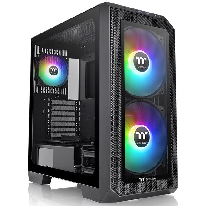 Компьютерный корпус Thermaltake The Tower 500 черный без БП ATX 1x120mm 3x140mm 4xUSB3.0 2xUSB3.1 au