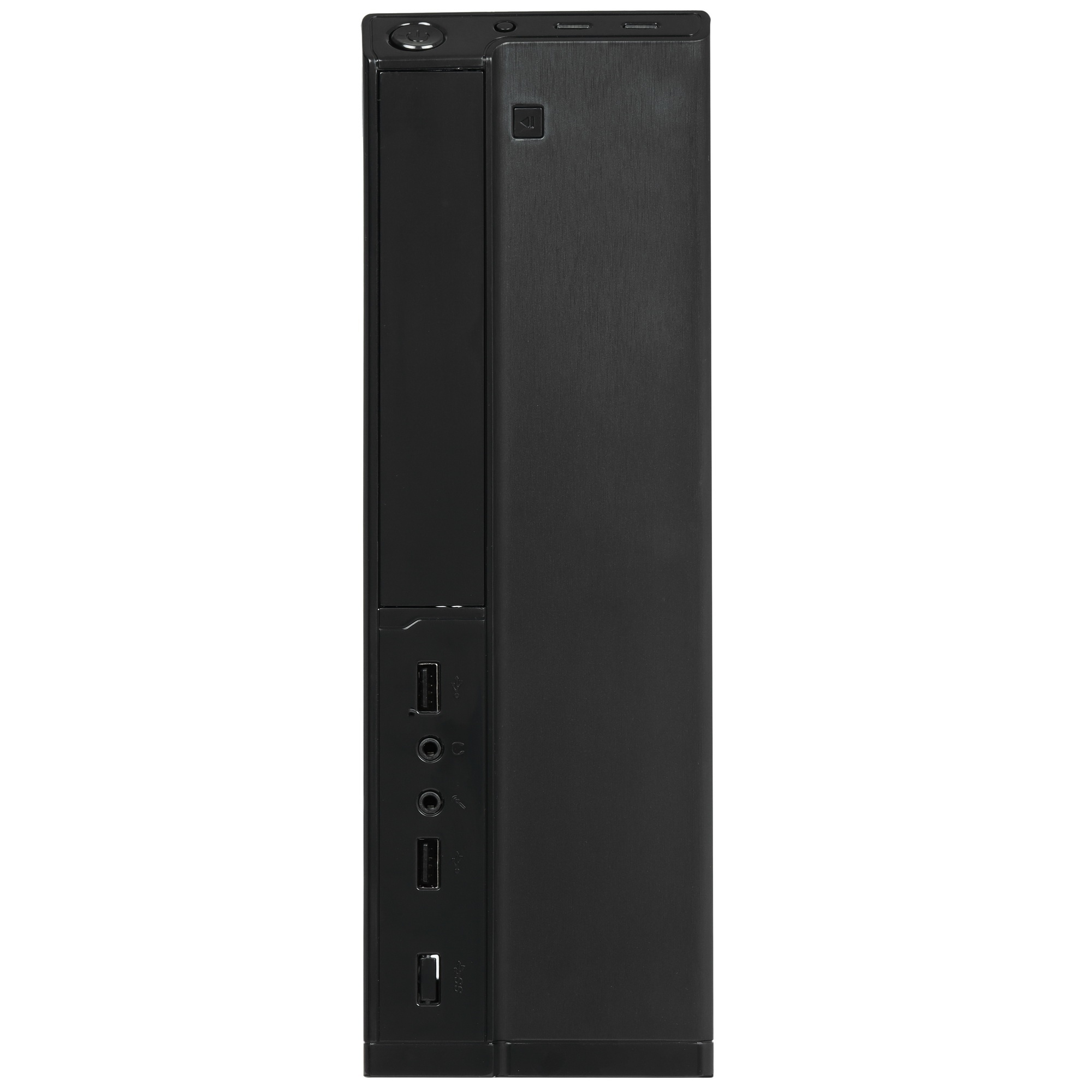 Компьютерный корпус MiniITX Exegate MI-207 Black, miniITX/mATX, , 2*USB, Audio