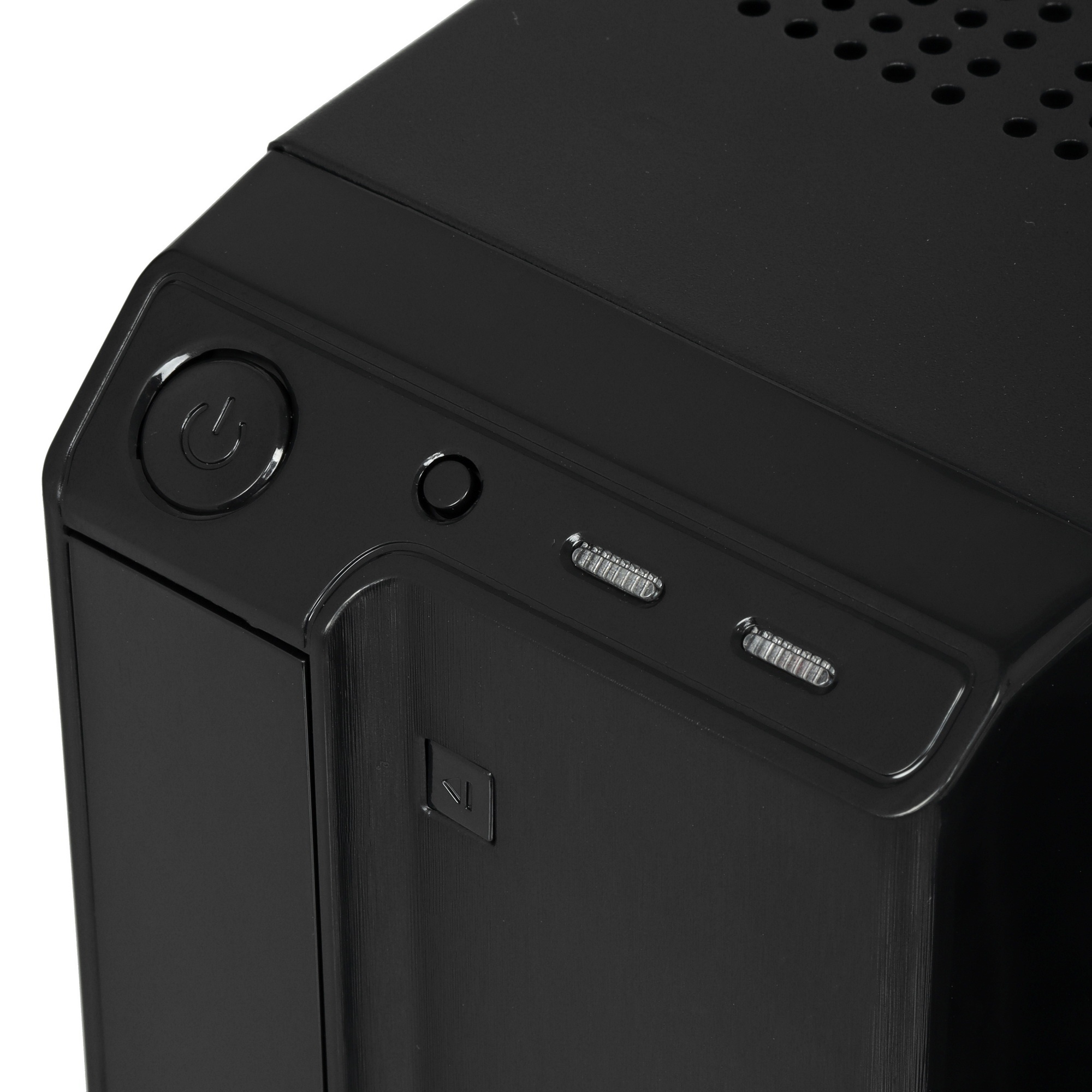 Компьютерный корпус MiniITX Exegate MI-207 Black, miniITX/mATX, , 2*USB, Audio
