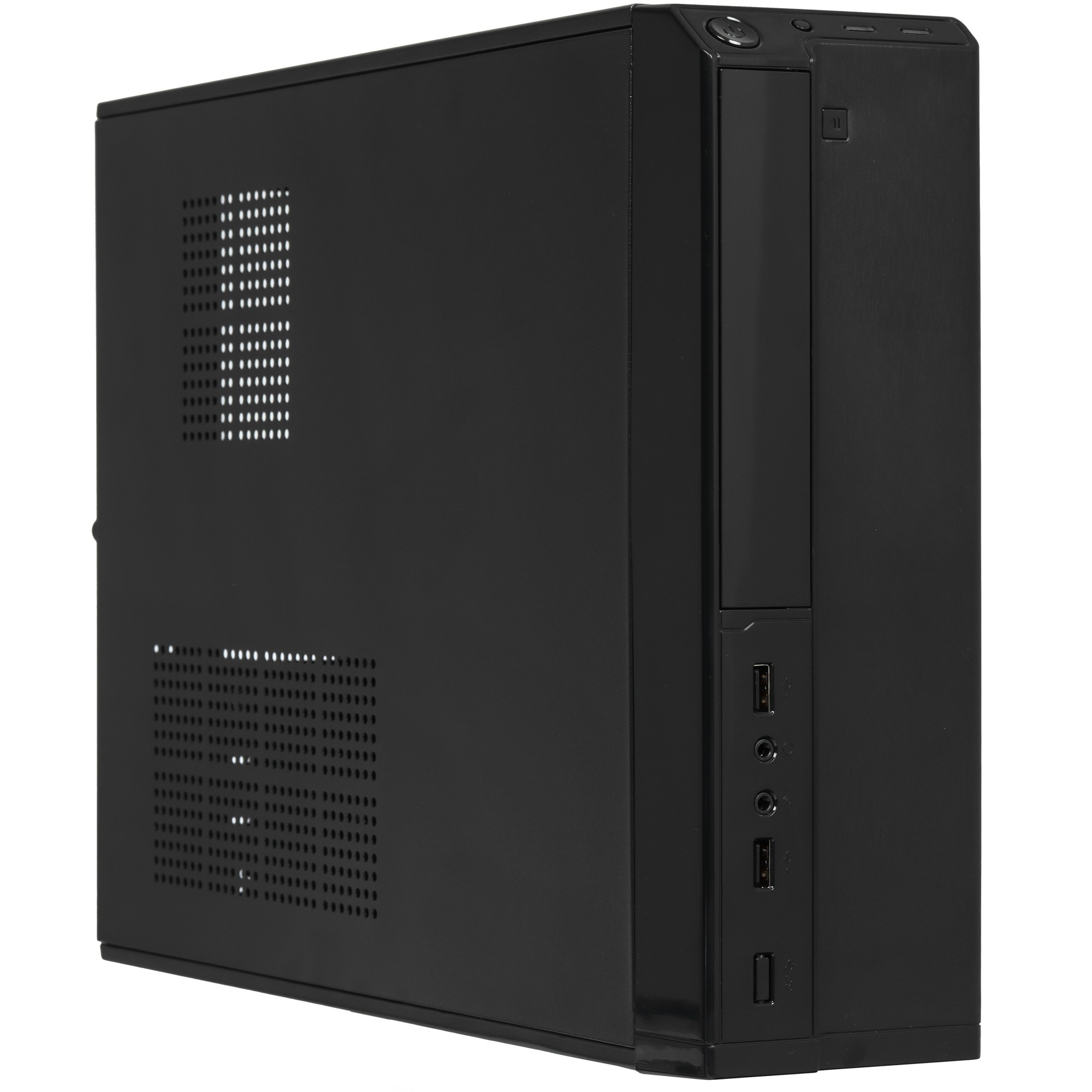 Компьютерный корпус MiniITX Exegate MI-207 Black, miniITX/mATX, , 2*USB, Audio