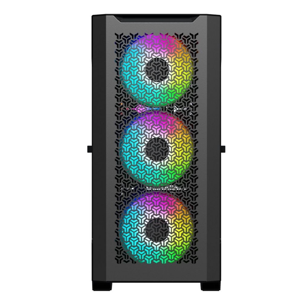 Компьютерный корпус ACD Fort 279M ATX, Black, USB2.0*2+USB3.0+HD audio ,4*14cm fans ,METAL side pane