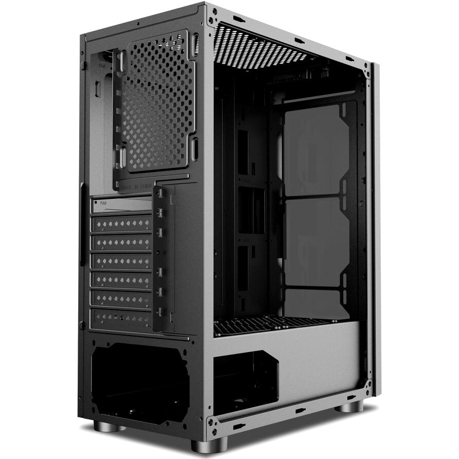 Компьютерный корпус Aerocool / Formula CL-3301B TG черный без БП ATX 1x120mm 2xUSB2.0 1xUSB3.0 audio