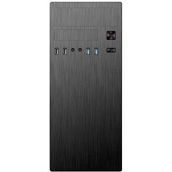 Компьютерный корпус Miditower ExeGate UN-605B Black, ATX, , 2*USB, Audio, замок блокир
