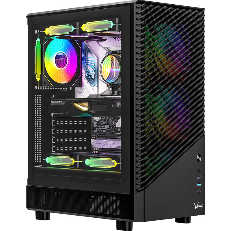 Компьютерный корпус Aerocool / Formula Mana Geometry черный без БП ATX 3x120mm 1xUSB3.0 1xUSB3.1 aud