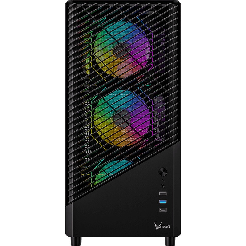 Компьютерный корпус Aerocool / Formula Mana Geometry черный без БП ATX 3x120mm 1xUSB3.0 1xUSB3.1 aud