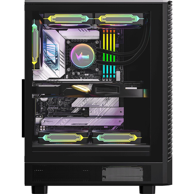 Компьютерный корпус Aerocool / Formula Mana Geometry черный без БП ATX 3x120mm 1xUSB3.0 1xUSB3.1 aud