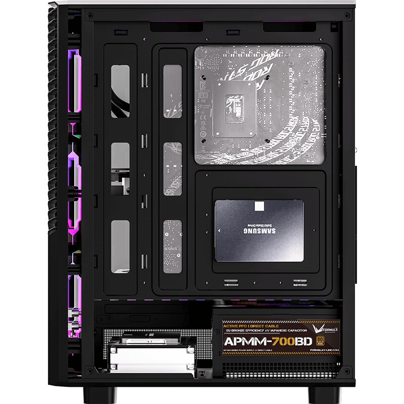 Компьютерный корпус Aerocool / Formula Mana Geometry черный без БП ATX 3x120mm 1xUSB3.0 1xUSB3.1 aud