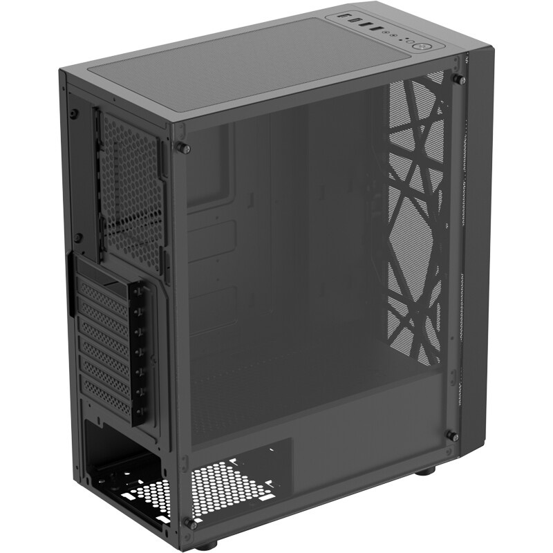 Компьютерный корпус Aerocool / Formula Mana Geometry черный без БП ATX 3x120mm 1xUSB3.0 1xUSB3.1 aud