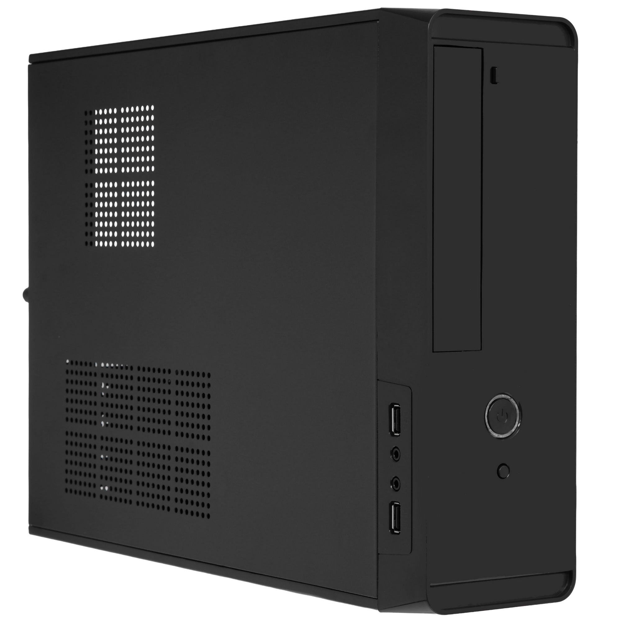 Компьютерный корпус MiniITX Exegate MI-209 Black, miniITX/mATX, , 2*USB, Audio