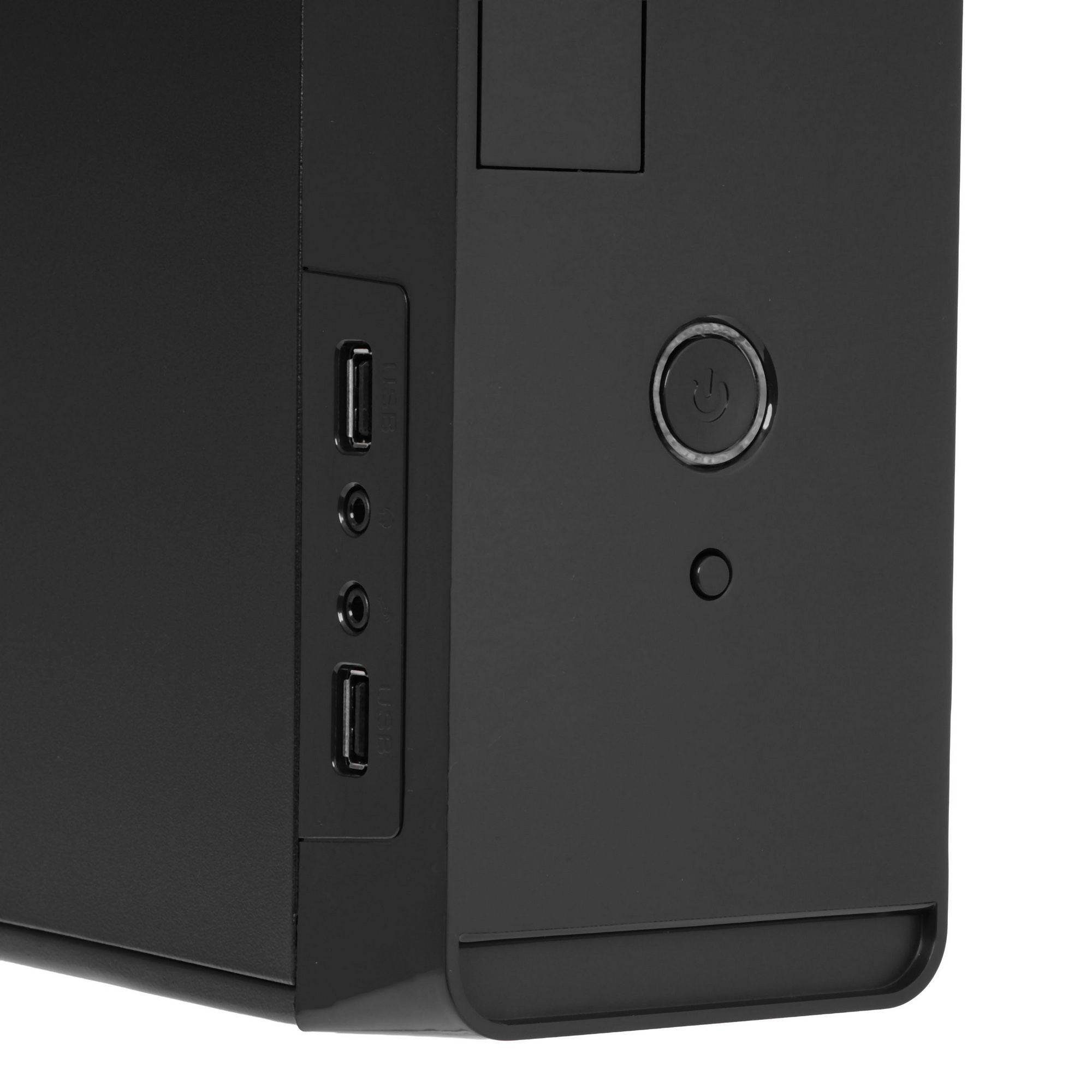 Компьютерный корпус MiniITX Exegate MI-209 Black, miniITX/mATX, , 2*USB, Audio