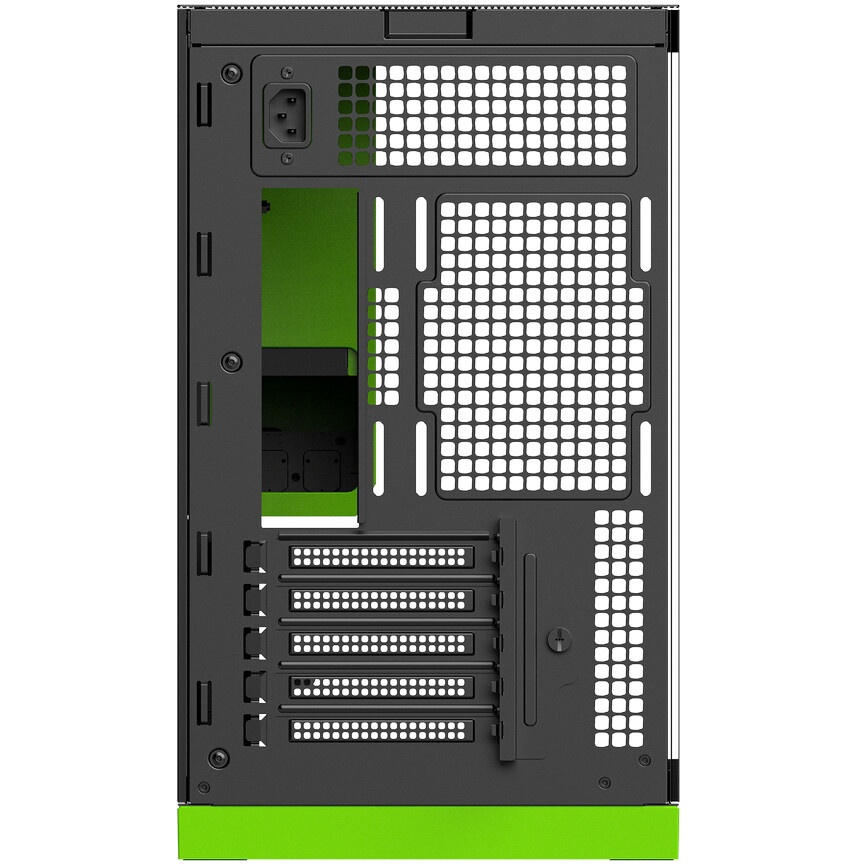 Компьютерный корпус Thermaltake The Tower 100 Racing Green черный без БП miniITX 1x120mm 3x140mm 2xU