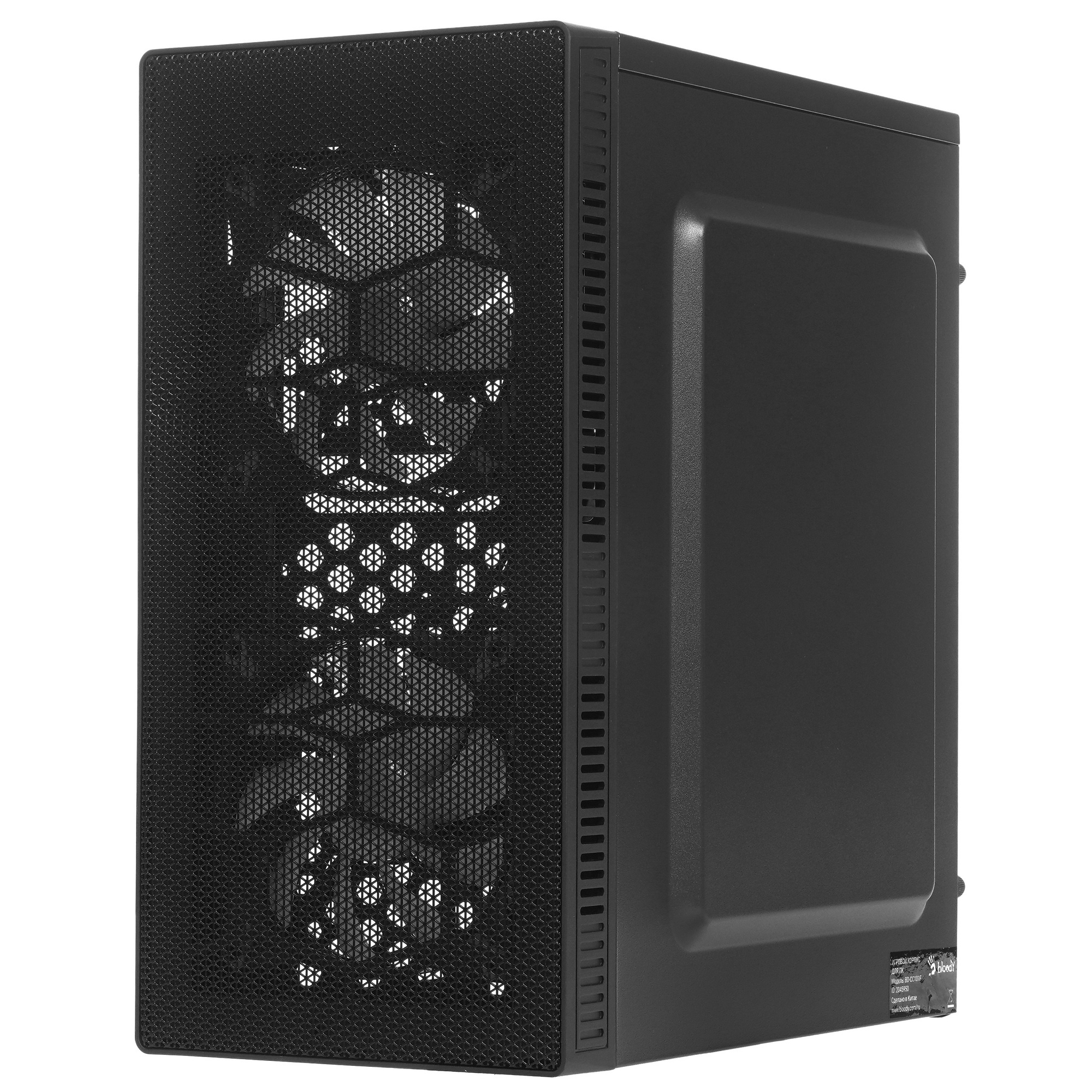 Компьютерный корпус Bloody BD-CC101F черный без БП mATX 1x80mm 1x92mm 2xUSB2.0 1xUSB3.0 audio