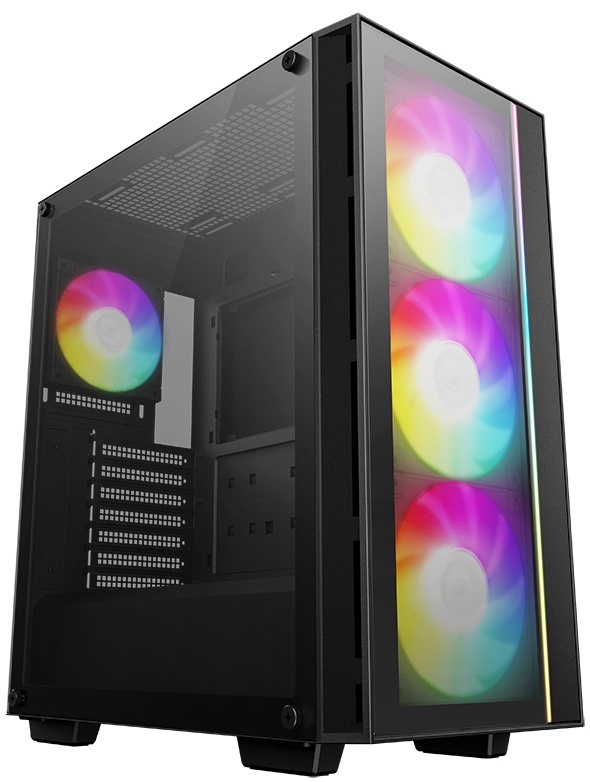 Компьютерный корпус Deepcool MATREXX 55 V4 без БП, боковое окно (закаленное стекло), 3xARGB LED 140м