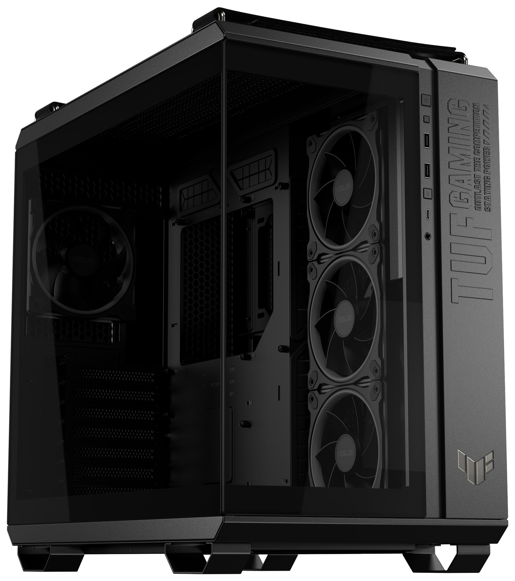 Компьютерный корпус ASUS TUF GAMING GT502 HORIZON TG ARGB черный