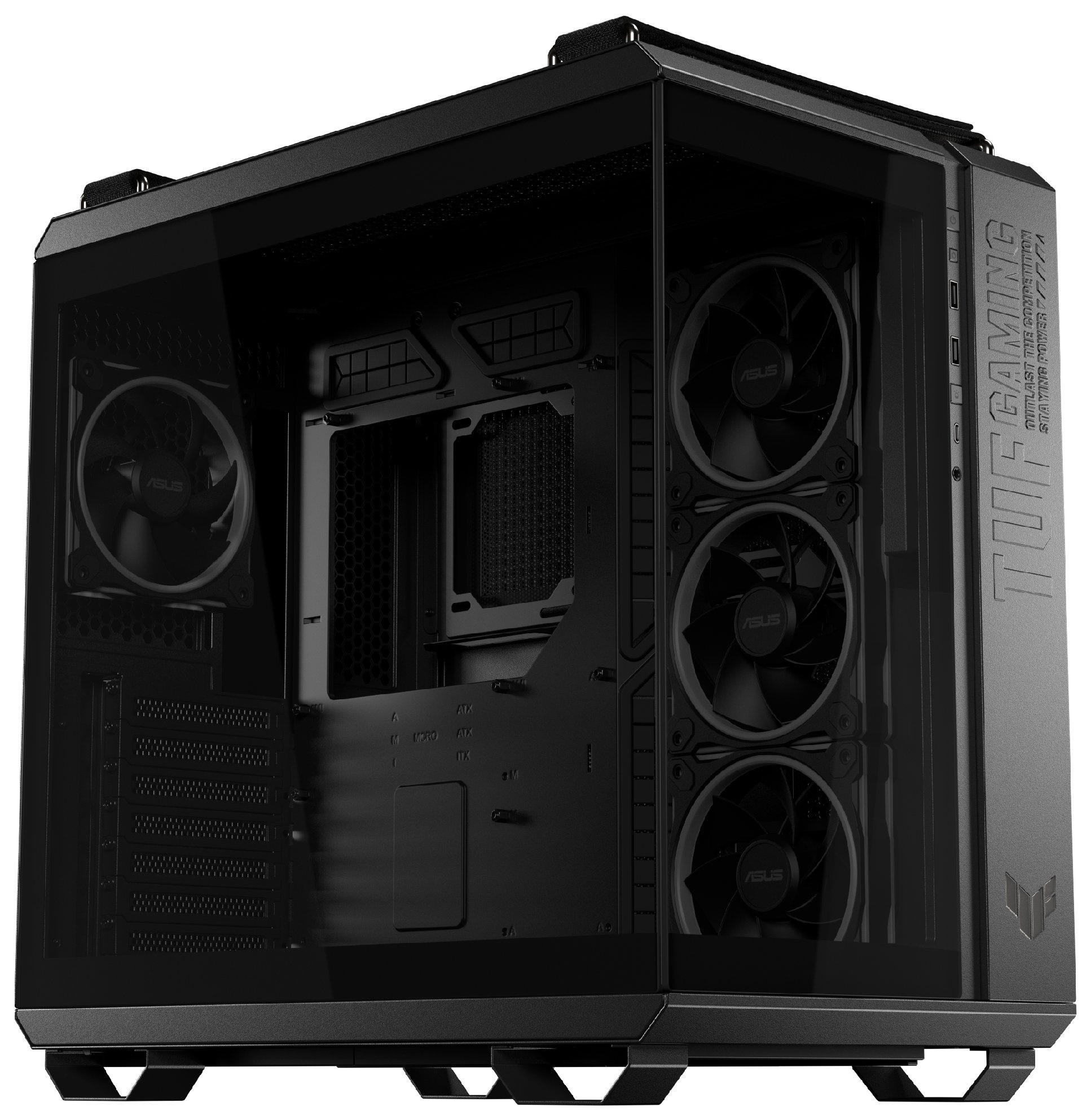 Компьютерный корпус ASUS TUF GAMING GT502 HORIZON TG ARGB черный