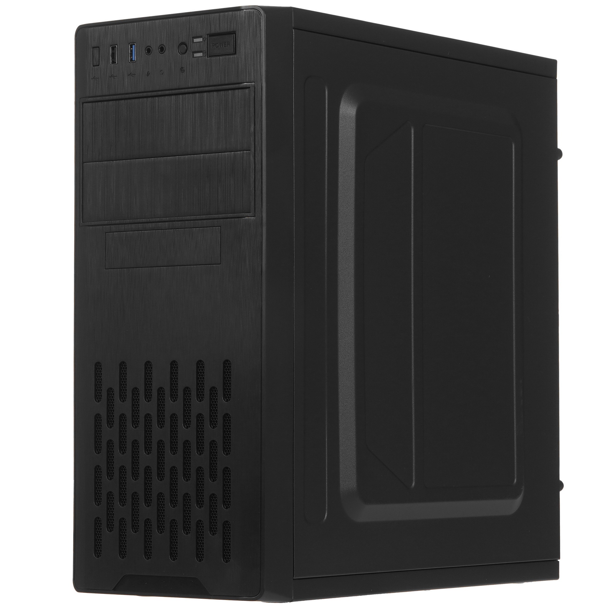 Компьютерный корпус Miditower ExeGate CP-606U-AB450 (ATX, AB450 с вент. 8см, 1*USB+1*USB3.0, аудио)