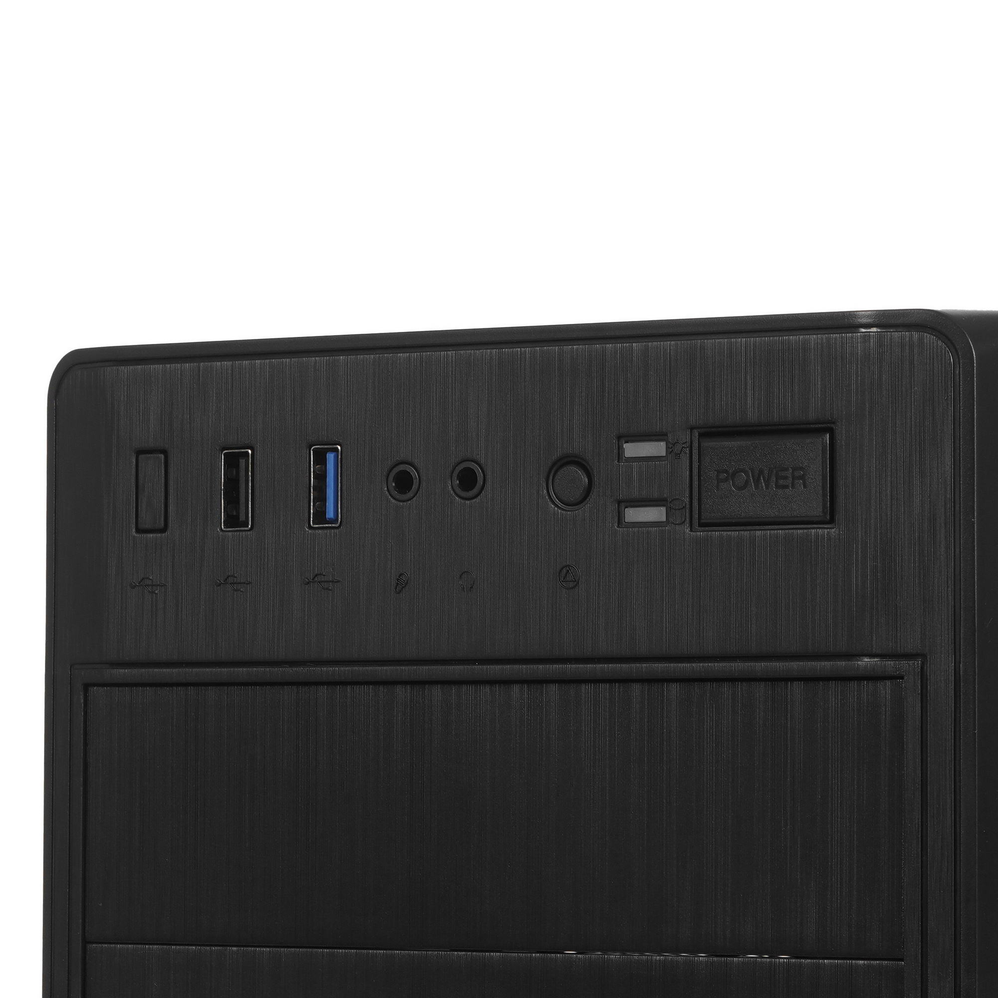 Компьютерный корпус Miditower ExeGate CP-606U-AB450 (ATX, AB450 с вент. 8см, 1*USB+1*USB3.0, аудио)