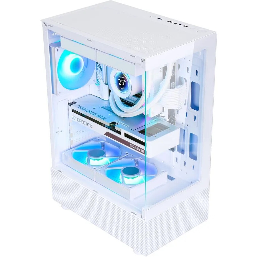 Компьютерный корпус AeroCool / Formula Crystal Z1 белый без БП ATX 2xUSB2.0 1xUSB3.0 audio bott PSU