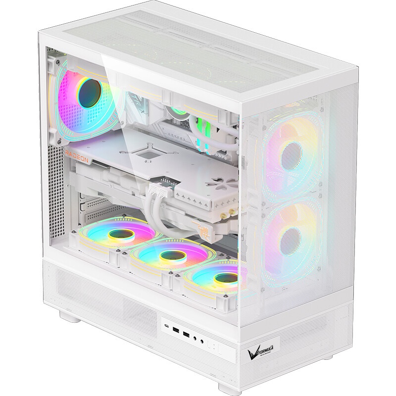 Компьютерный корпус AeroCool / Formula Crystal Z1 белый без БП ATX 2xUSB2.0 1xUSB3.0 audio bott PSU