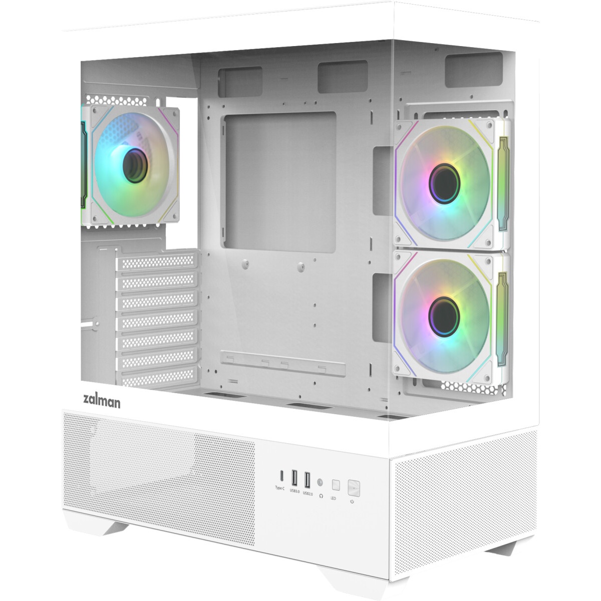 Компьютерный корпус AeroCool / Formula Crystal Z1 белый без БП ATX 2xUSB2.0 1xUSB3.0 audio bott PSU