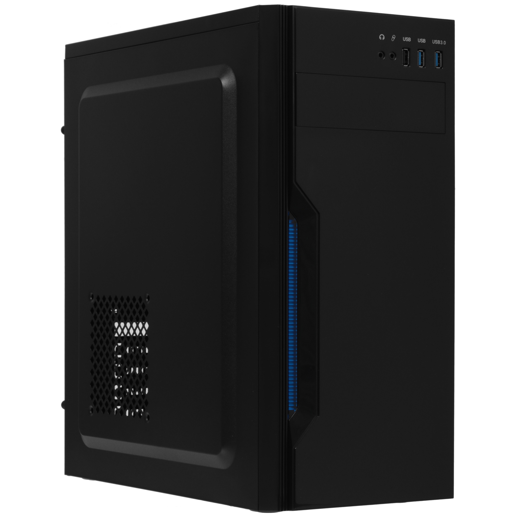 Компьютерный корпус Miditower ExeGate XP-333U Black, ATX, , 1*USB+2*USB3.0, Audio
