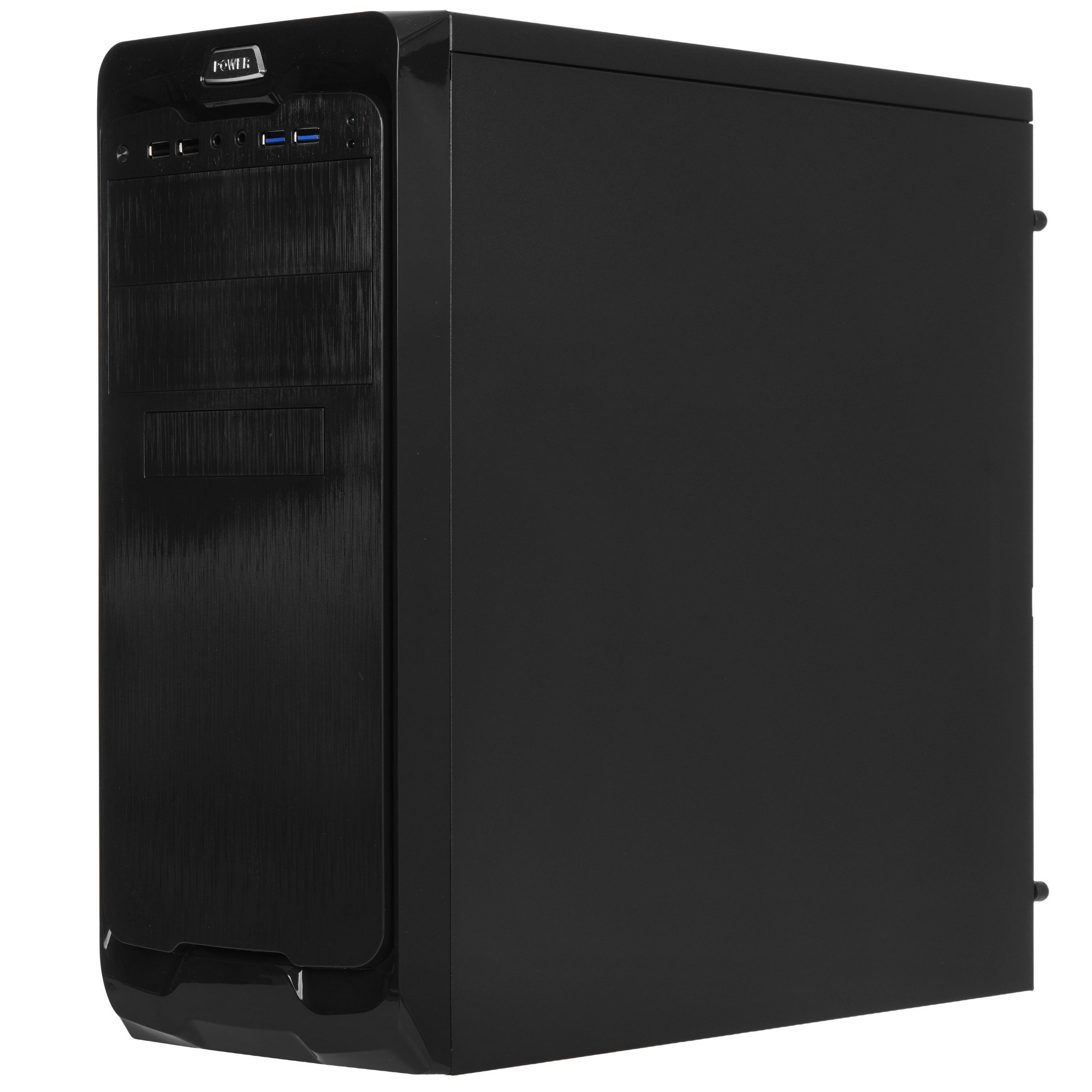 Компьютерный корпус Miditower Exegate UN-604 Black, ATX, 2*USB+2*USB3.0, Audio