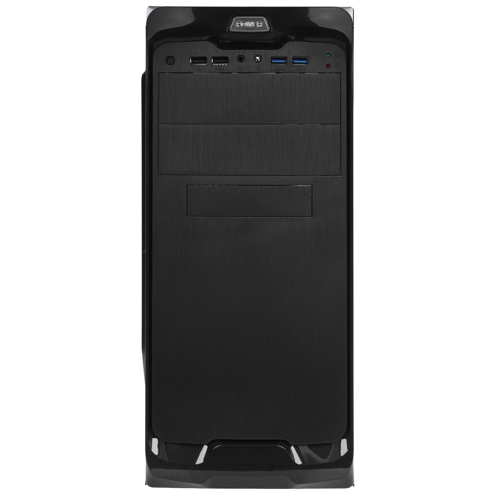 Компьютерный корпус Miditower Exegate UN-604 Black, ATX, 2*USB+2*USB3.0, Audio