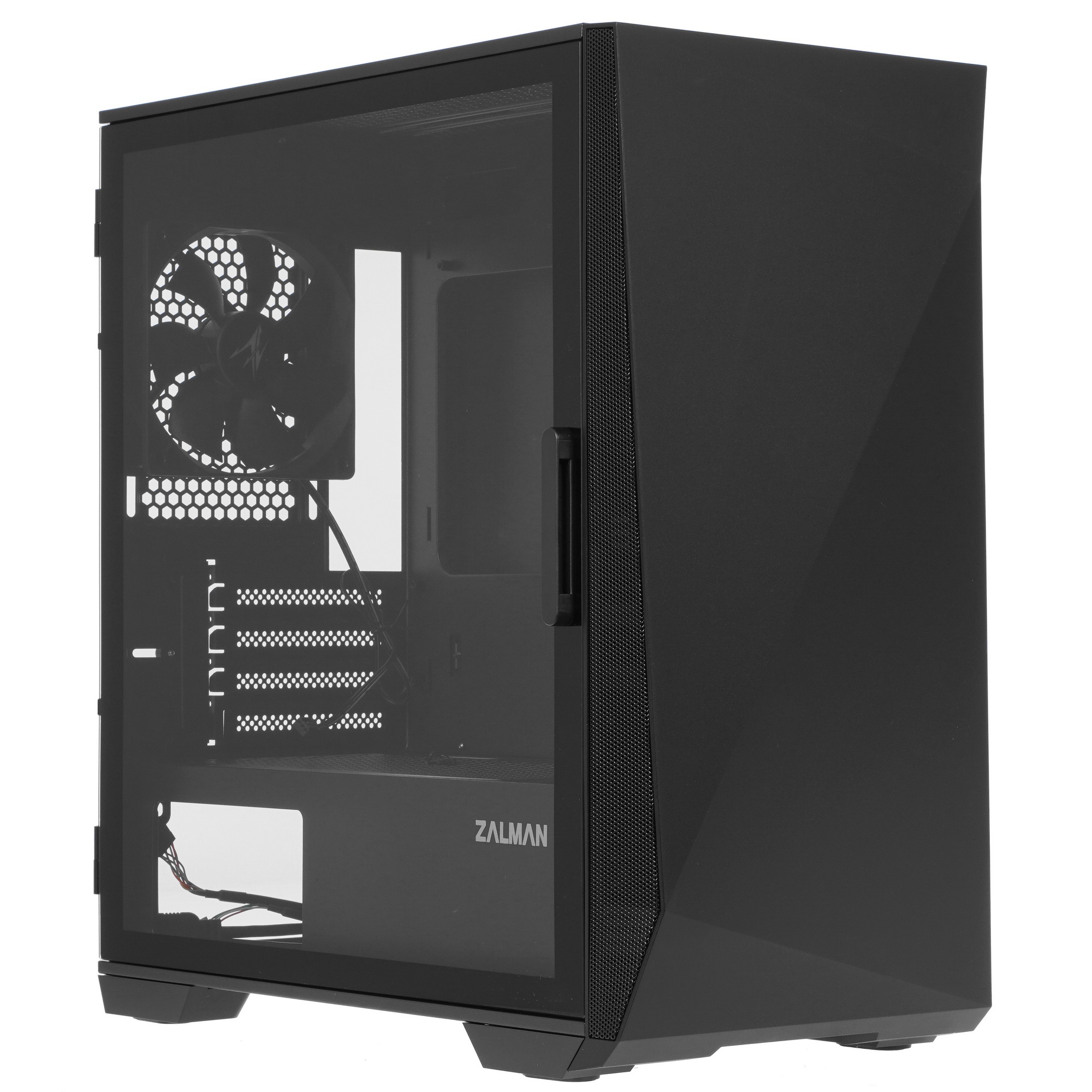 Компьютерный корпус ZALMAN Z1 ICEBERG, MicroATX, BLACK, WINDOW, 2xCOMBO (3.5" OR 2.5"), 3x2.5", 1xUS