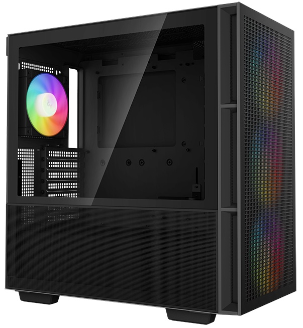 Компьютерный корпус DeepCool CH560 Black (R-CH560-BKAPE4-G-1) (ATX, без БП, 2хUSB, с окном)