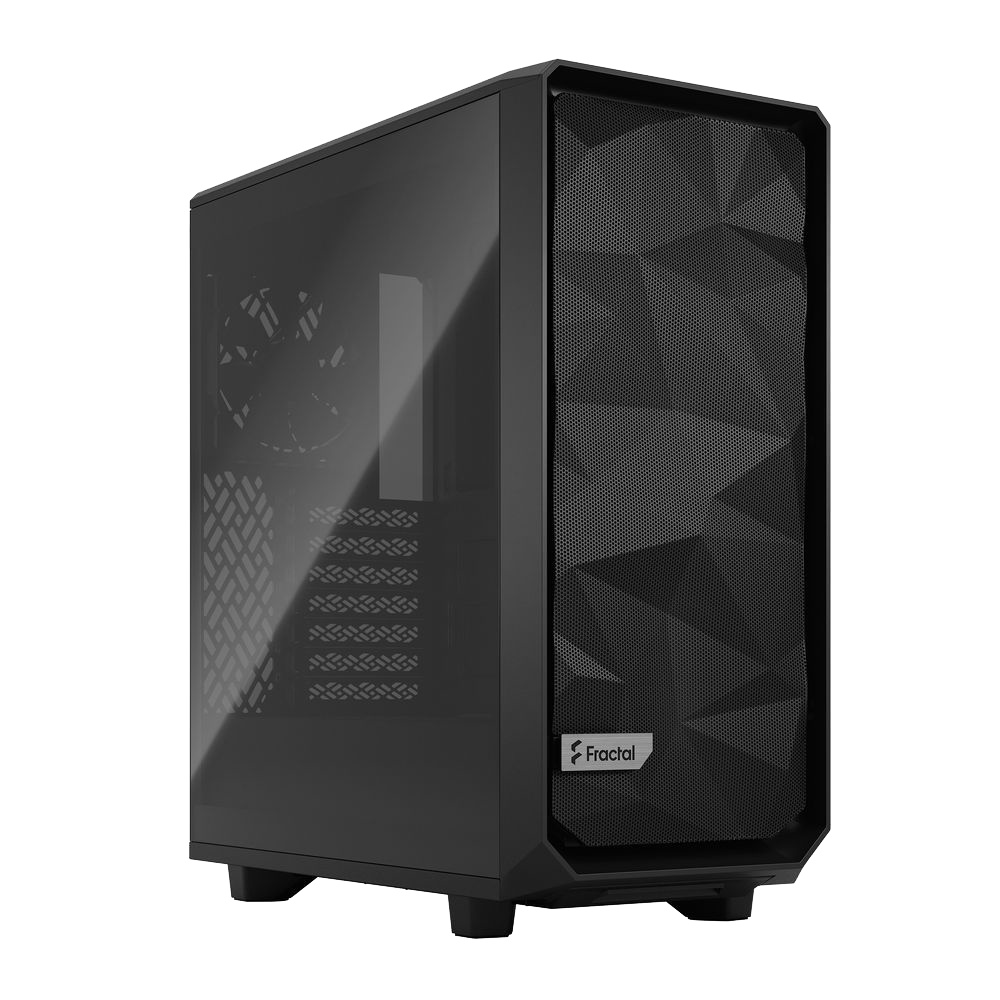 Корпус Fractal Design MESHIFY 2 COMPACT BLACK - TG / ATX, TG / 2x140mm & 1x120mm fans inc. / FD-C-ME