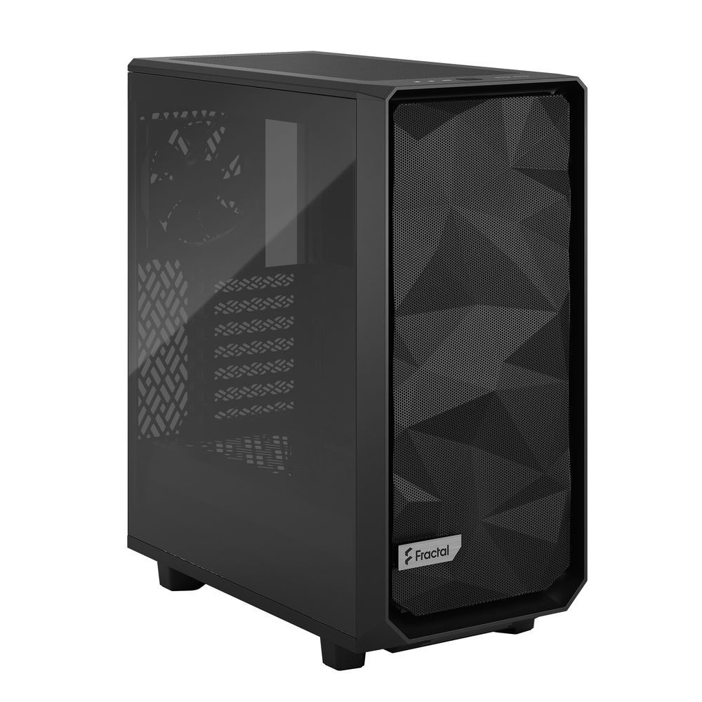 Корпус Fractal Design MESHIFY 2 COMPACT BLACK - TG / ATX, TG / 2x140mm & 1x120mm fans inc. / FD-C-ME